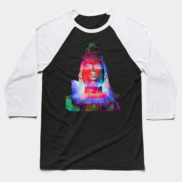 Shiva on Soma Baseball T-Shirt by indusdreaming